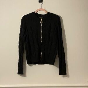 Belldini Black Cable Knit Sweater